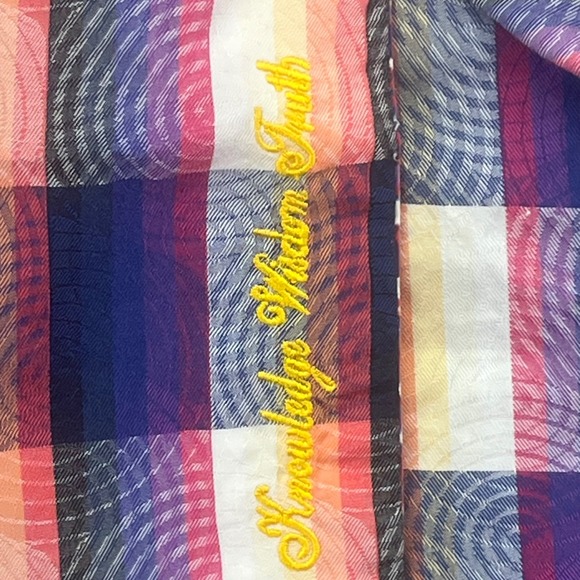 Robert Graham Mens L Long‎ Sleeve Button Down Shirt Colorful Plaid - Picture 3 of 9